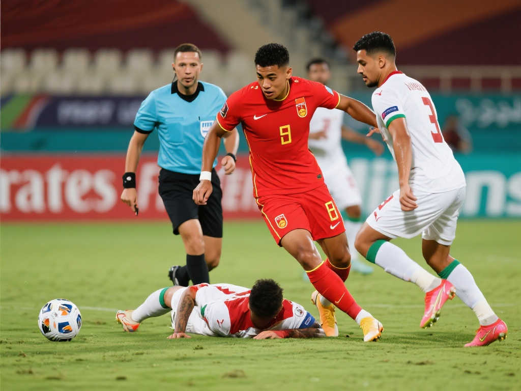 【世预赛】蒋光太伤退林良铭红牌 国足0比1不敌沙特